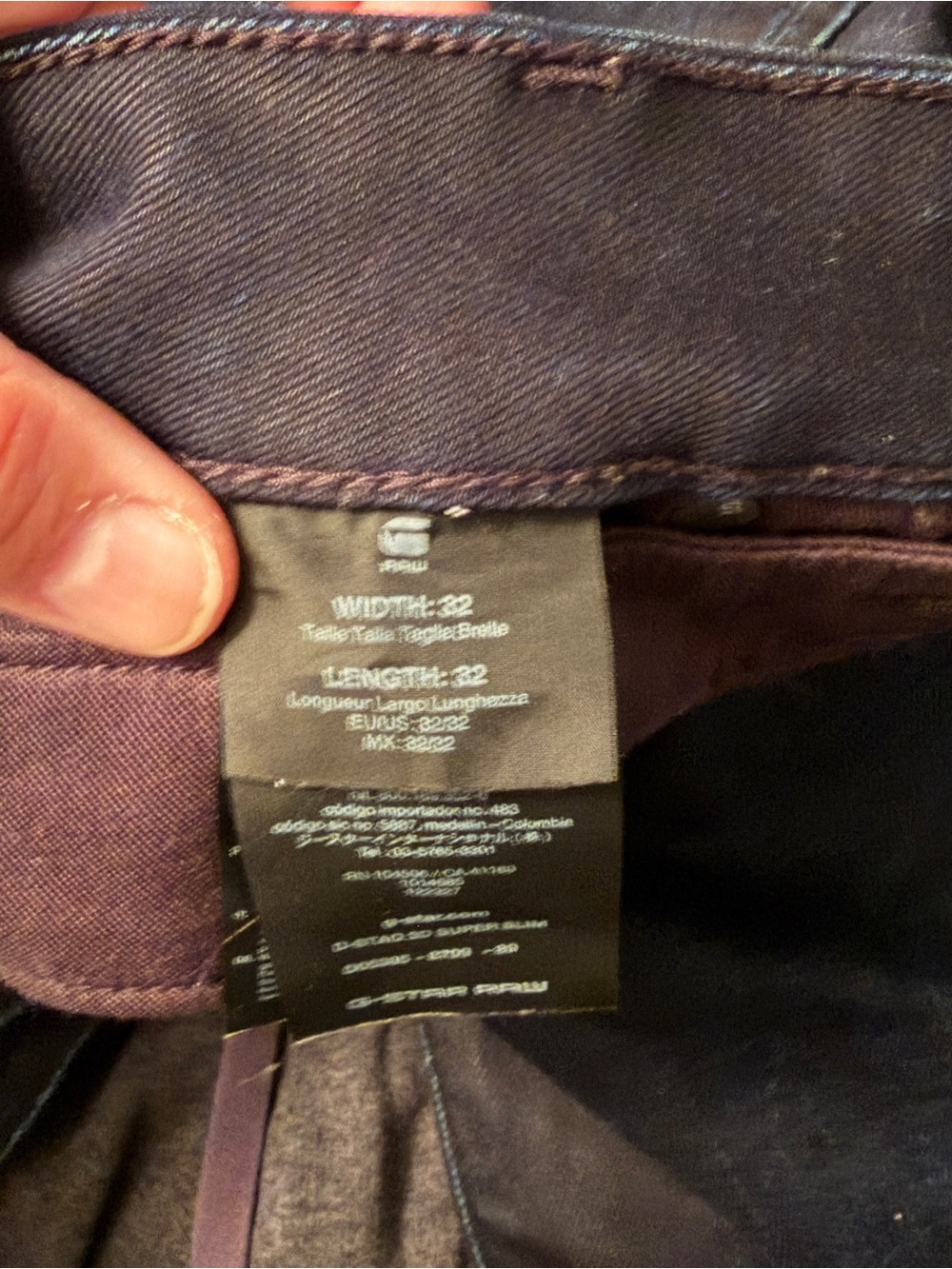 G-Star Raw Jeans Men’s 32x32 (33x31) Blue 3D Super Slim Pants - Picture 5 of 5